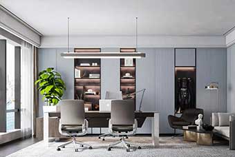 河池轻奢风格-书房