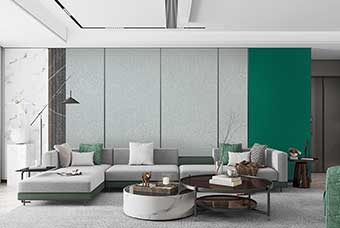 河池轻奢风格-客厅