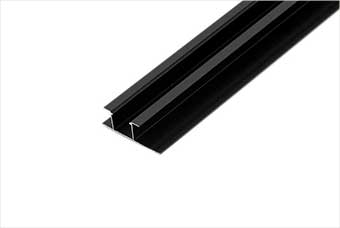 河池航空纤维墙咔铝合金带灯中条（哑黑氧化）