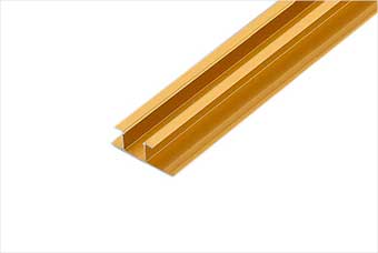 河池航空纤维墙咔铝合金带灯中条（钛金氧化）