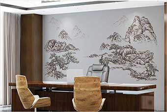 河池森佰汇航空纤维墙咔（山水之间）